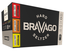 Load image into Gallery viewer, Bravago hard seltzer 6-pack box